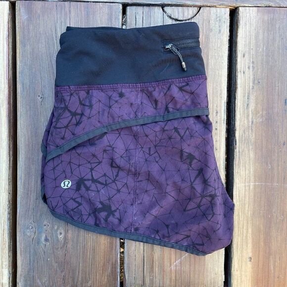 Lululemon Shorts Women's 4 Purple SPEED UP Lined Athletic Lightweight Pocket - Picture 1 of 7